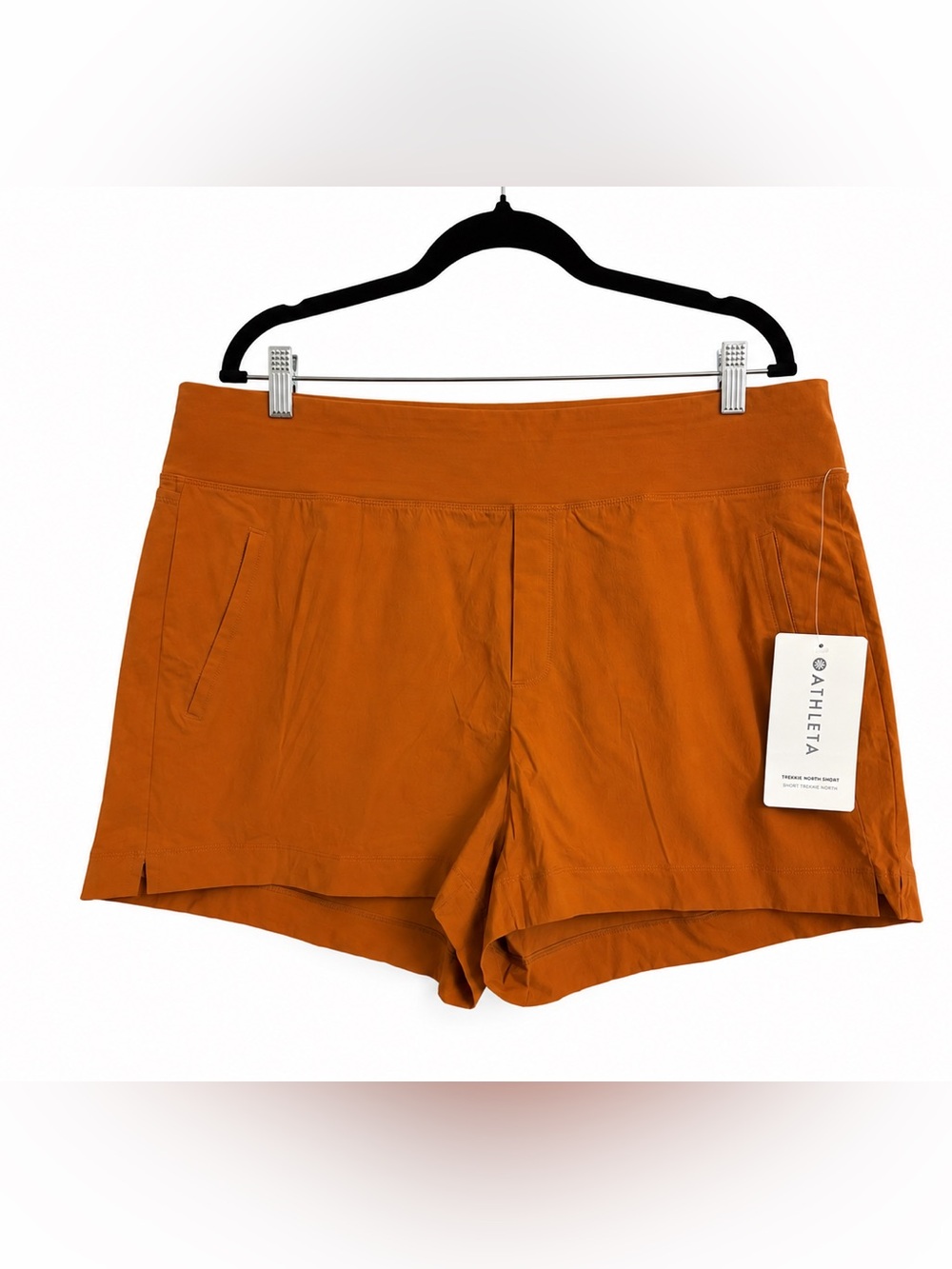 Athleta Women's Burnt Orange Athletic Trekkie North Shorts -New- 26w Plus